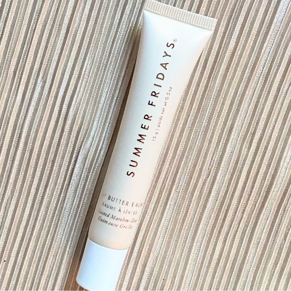 SUMMER FRIDAYS Lip Butter Balm TOASTED MARSHMALLOW full size 0.5oz limited ed